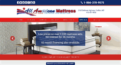 Desktop Screenshot of americanmattressinc.com